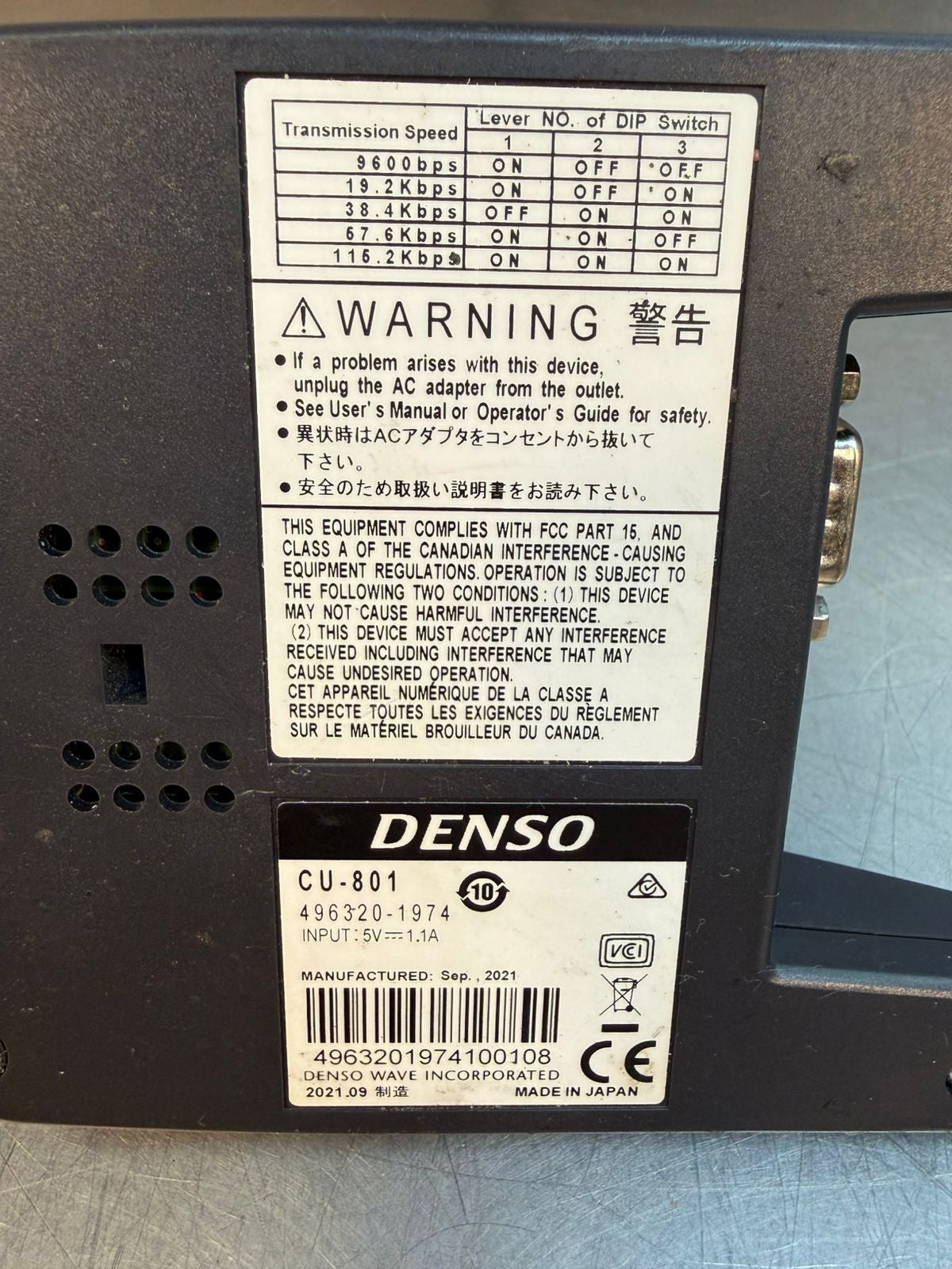 Denso CU-801 / 496320-1974 input 5V-1.1A (4.3.5)