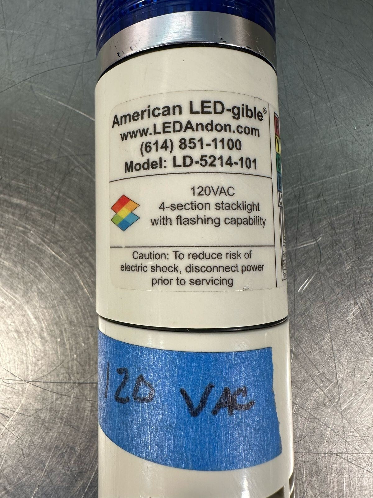 American Led-Gible STACK SIGNAL LT Red Orange Green Blue LD-5214-101 (7.4.3)