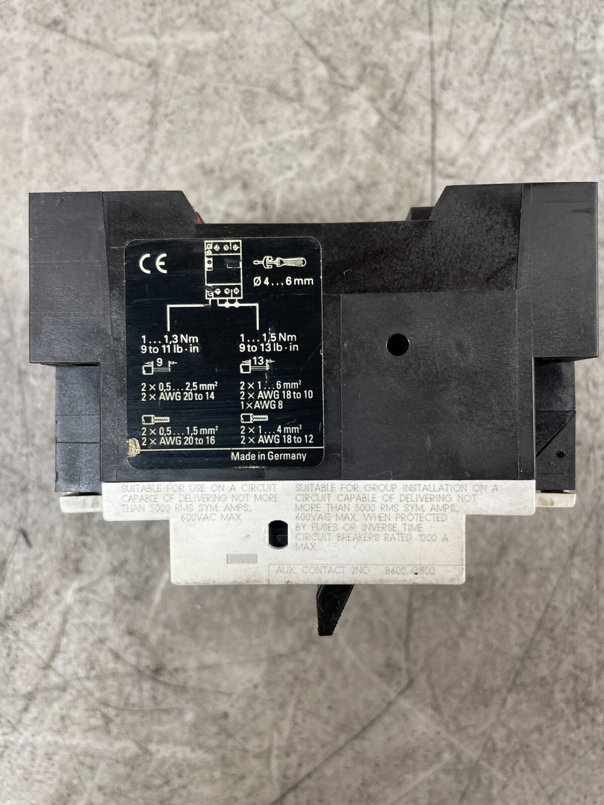 Siemens 3VU1300-2MK00 4-6Amp Motor Circuit Breaker Protector Starter @2D