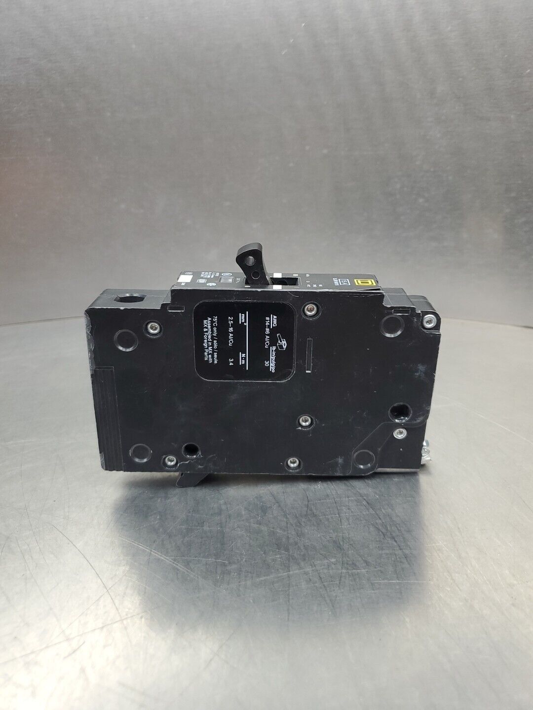 SQUARE D EJB16015 15A 347V CIRCUIT BREAKER. 4E-36