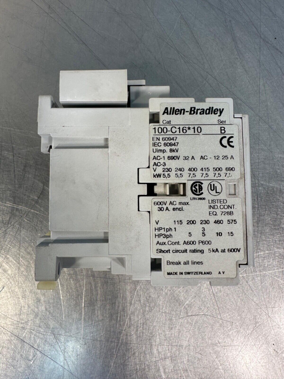 Allen-Bradley 100-C16*10 Ser.B Contactor (4E-28)
