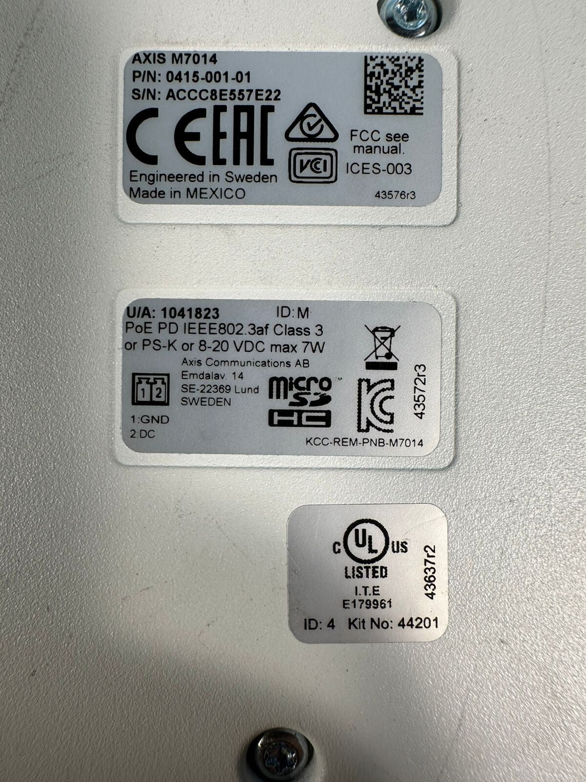 Axis M7014 Surveillance Video Encoder 4-Channel 0415-001-01 (2.3.3)