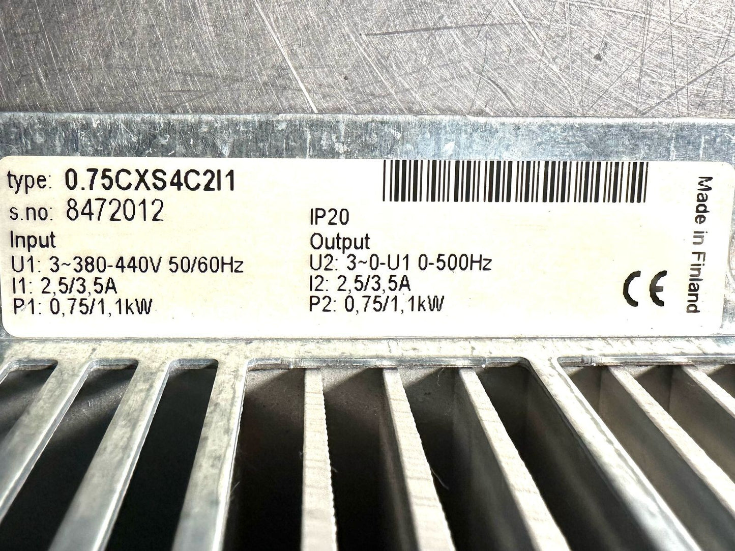 Vacon 0.75CXS4C2I1 Frequency Converter Inverter (6.5.2)