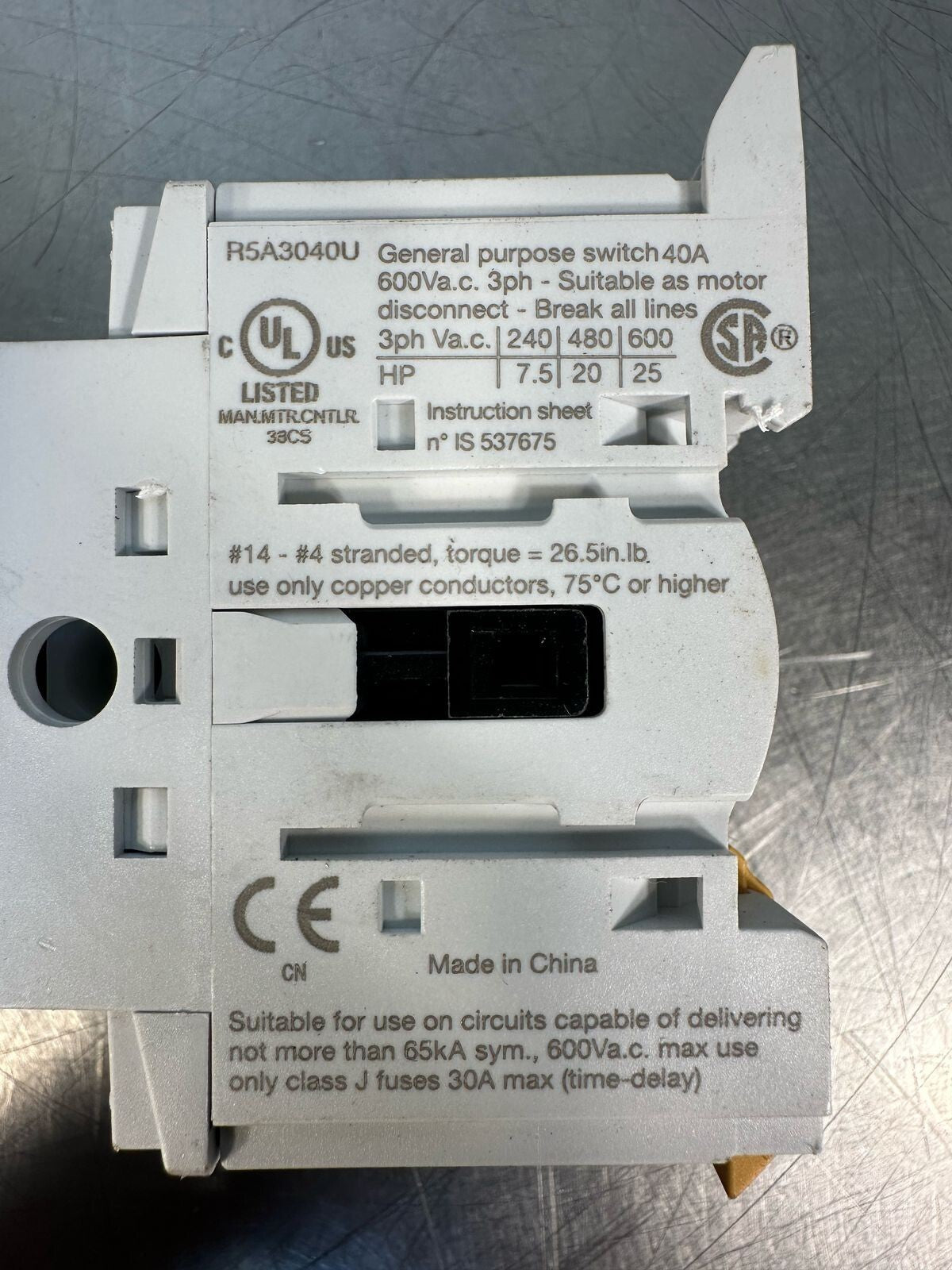 Eaton R5A3040U / R5A3040U 600VAC 3ph (7.3.5)