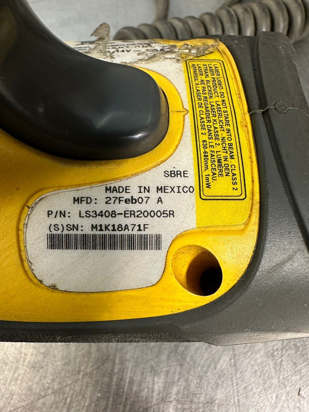 Symbol LS3408 USB Barcode Scanner LS3408-ER20005R (7.2.4)