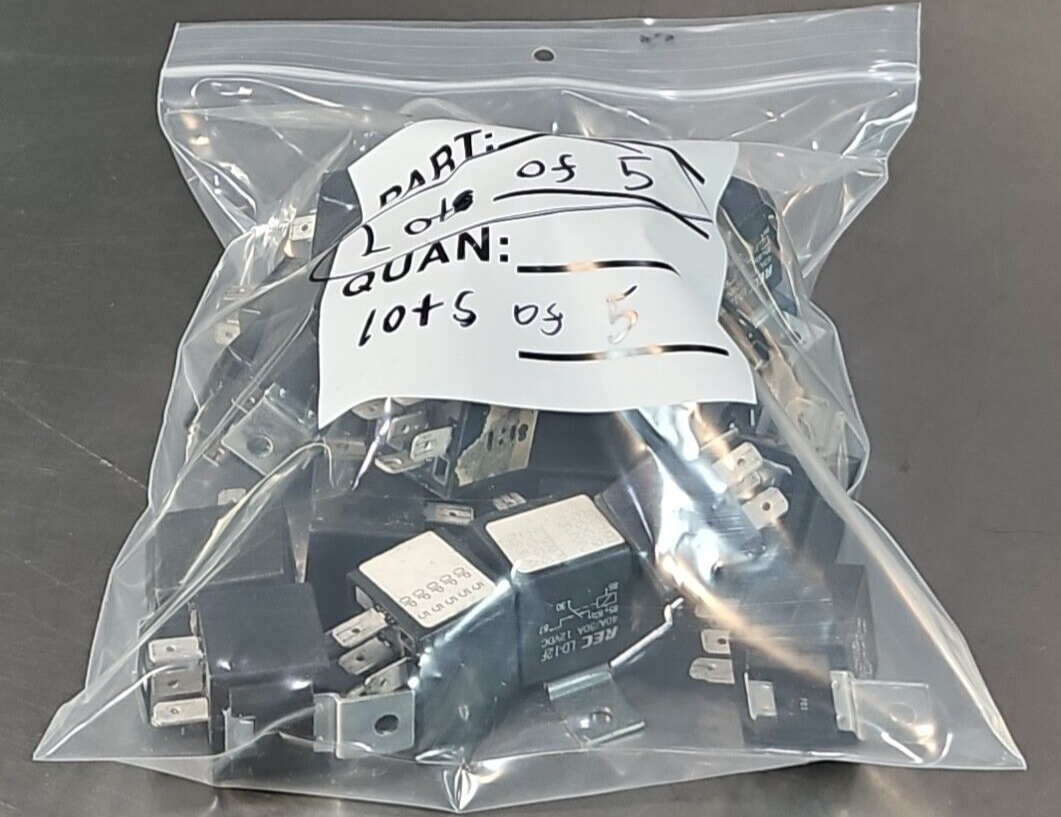 REC LD-12F 12VDC Power Relay LOT OF 5 loc4A13
