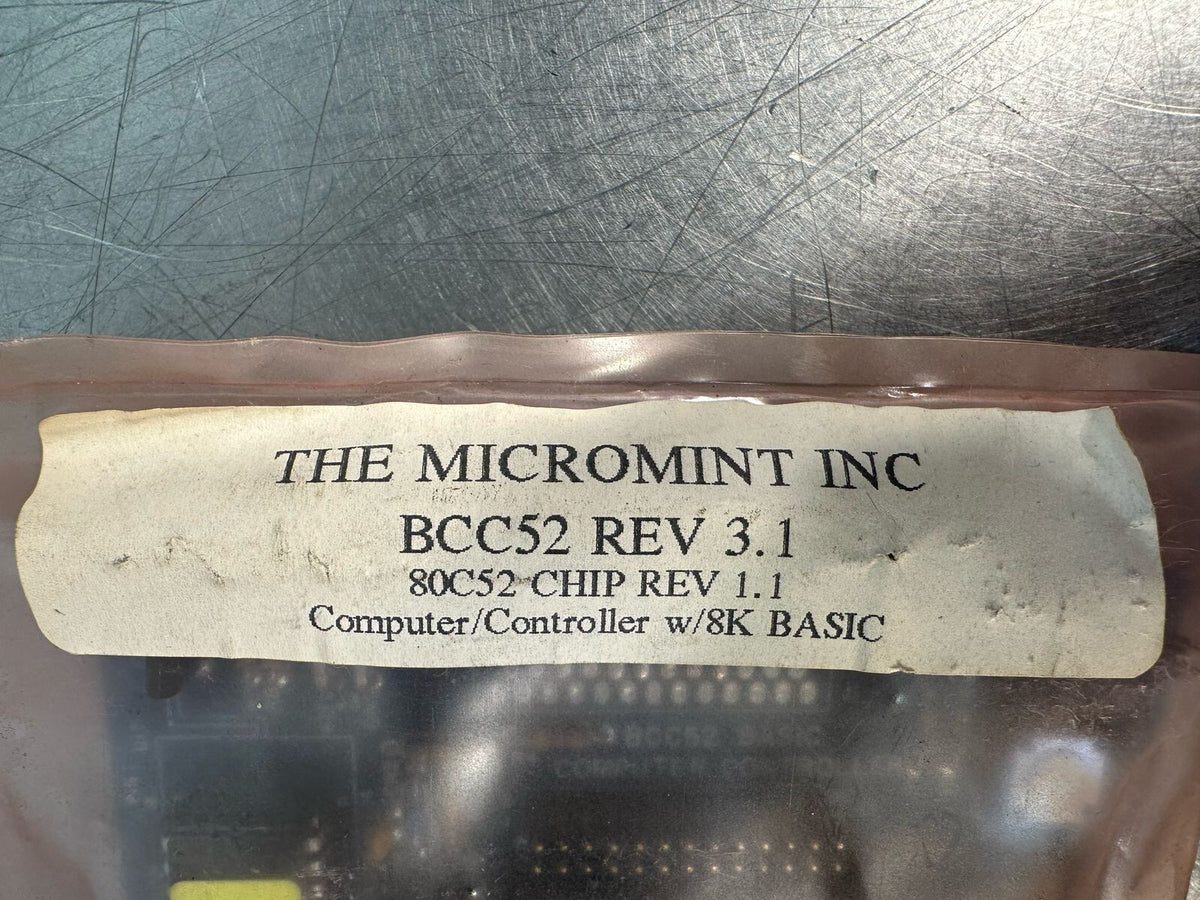 Micromint BCC52 Rev. 3.1 80C52 Chip Rev 1.1 w/ 8K Basic NEW (6.4.5)