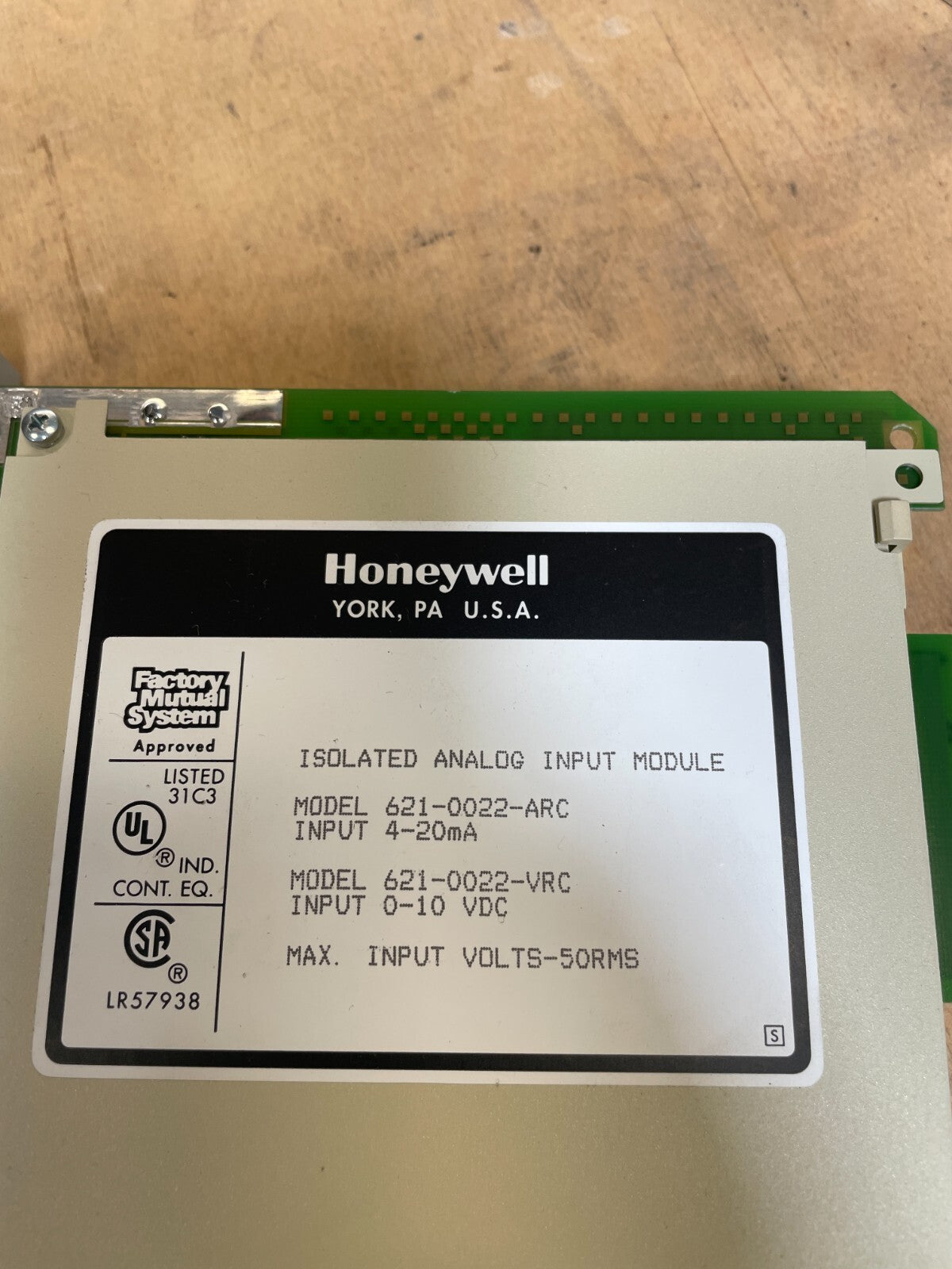 Honeywell 621-0022ARC Silver Factory Mutual System Isolated Input Module