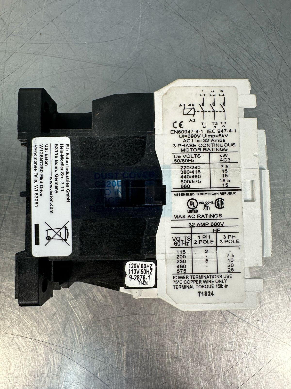 Eaton CE55FN3 SER.B1 3PH 32AMP 600V (7.2.5)