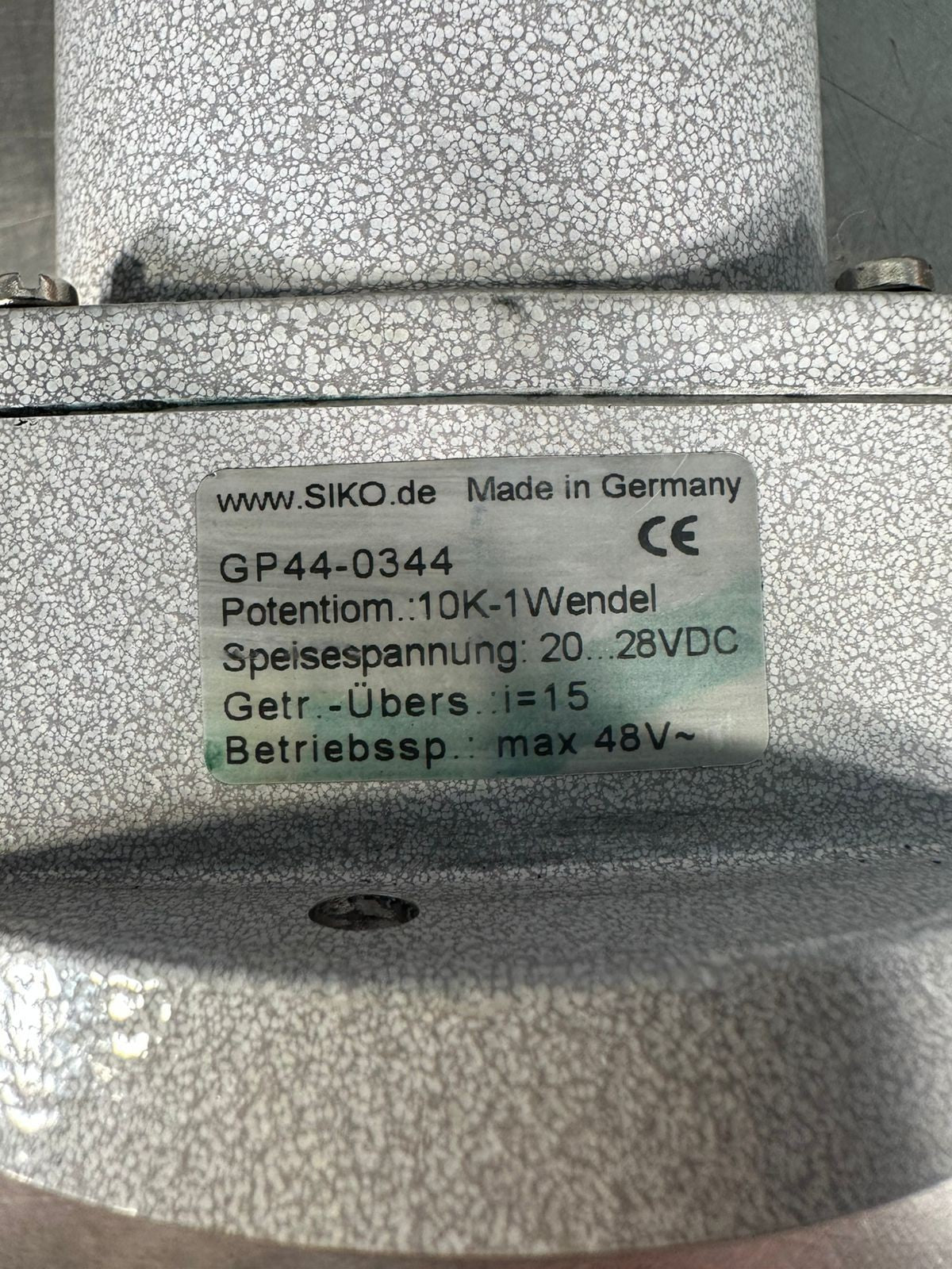 Siko GP44-0344 10K 1wendel 20...28Vdc 48V Gp44 Gp440344 (5.3.3)