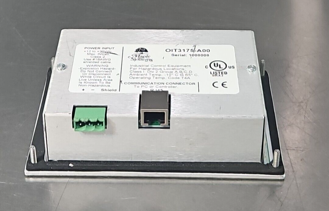 Maple Systems OIT3175-A00 Operator Interface Panel HMI (BIN414)
