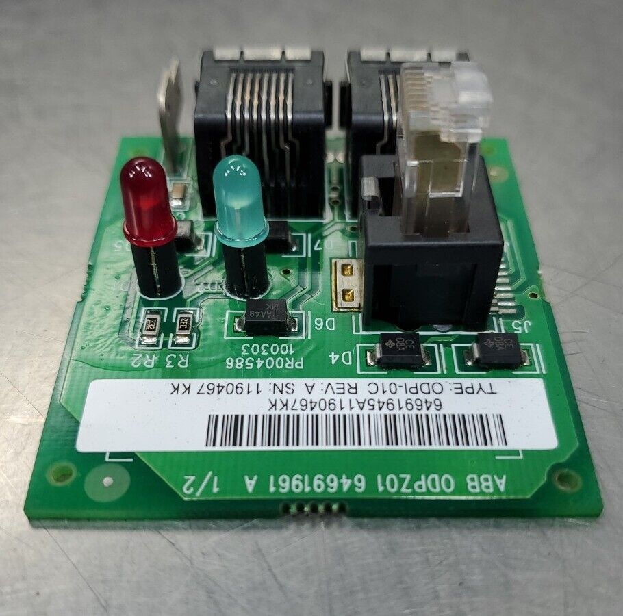 ABB ODPI-01C Rev A Ethernet Connection Circuit Board. 3D-8