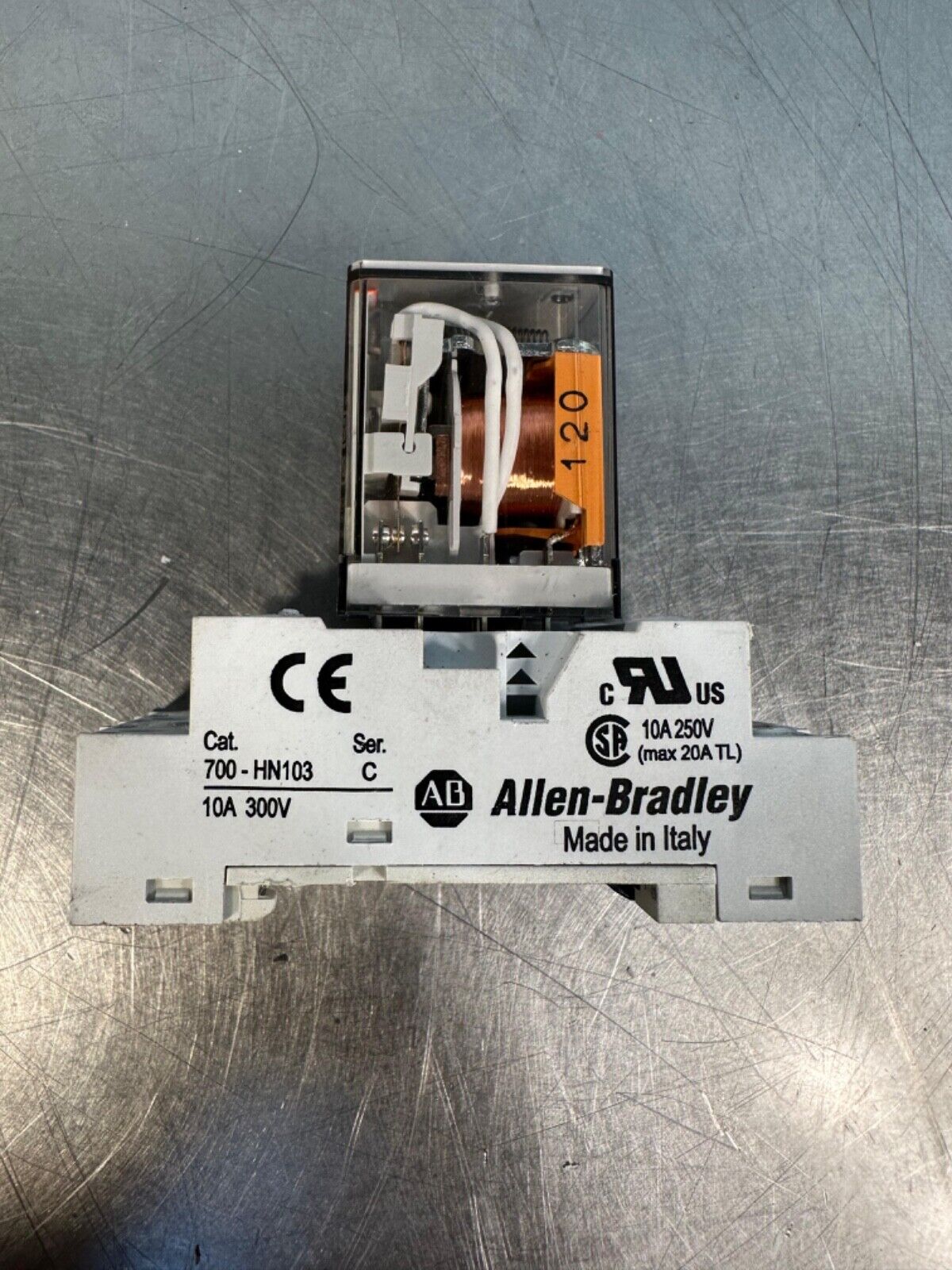Allen Bradley 700-HC24A1 Relay w/ 700-HN103 Base (4D-24)