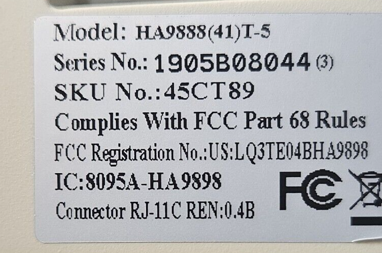 Bittel HA9888 (41) T-25 Retro Style Phone (BIN312)