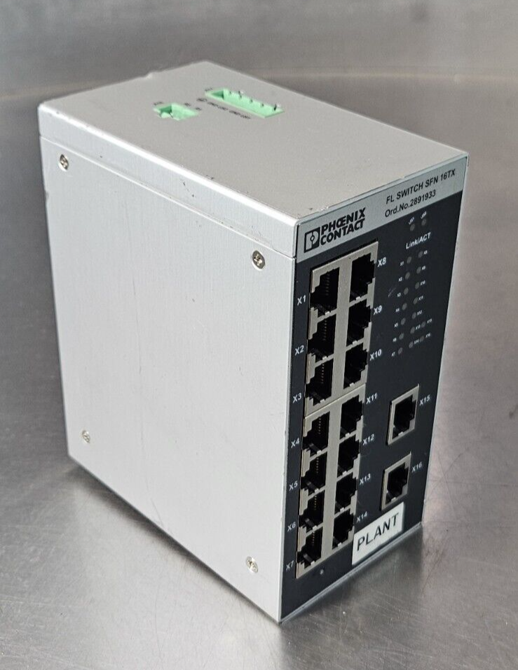 PHOENIX CONTACT FL SWITCH SFN 16TX Industrial Ethernet Switch (BIN533)