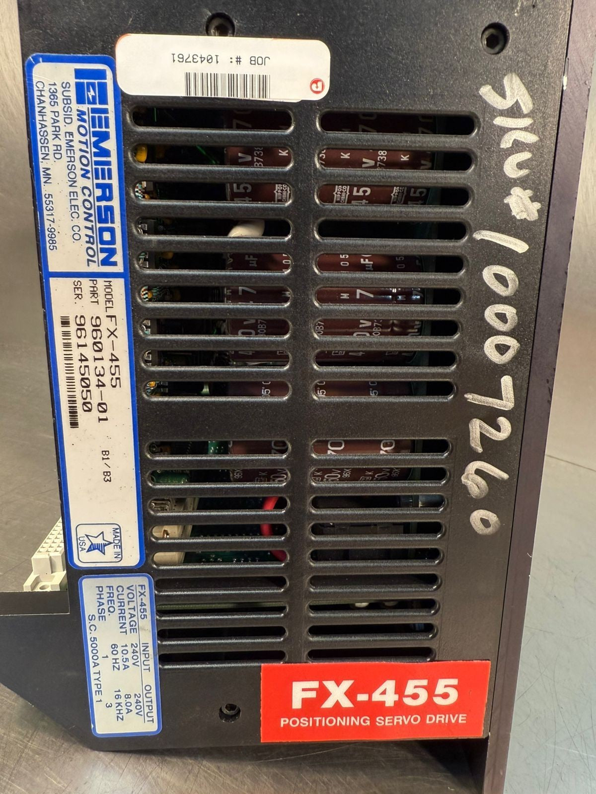 Emerson FX-455 960134-01 Positioning Servo Drive 240v (7.5.2)