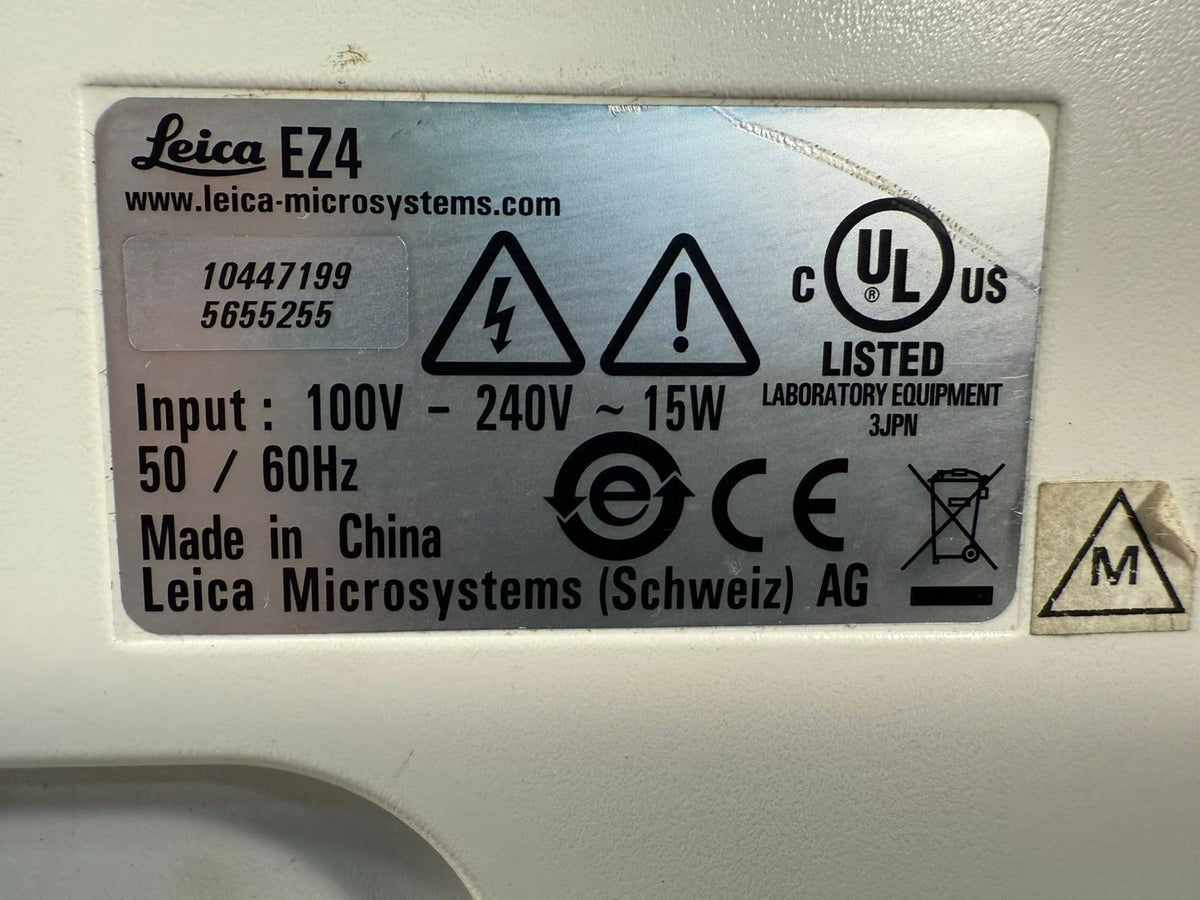Leica Microscope EZ4 100V-240V ~ 15W 50/60Hz 10447199 (12.4.8)
