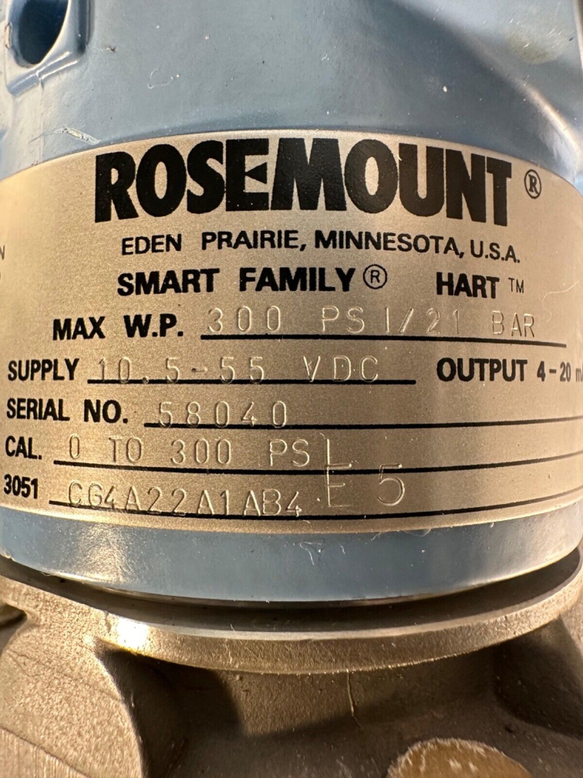Rosemount 3051CG4A22A1AB4E5 Press Transmitter 3051-CG4A22A1AB4E5 (6D-3)