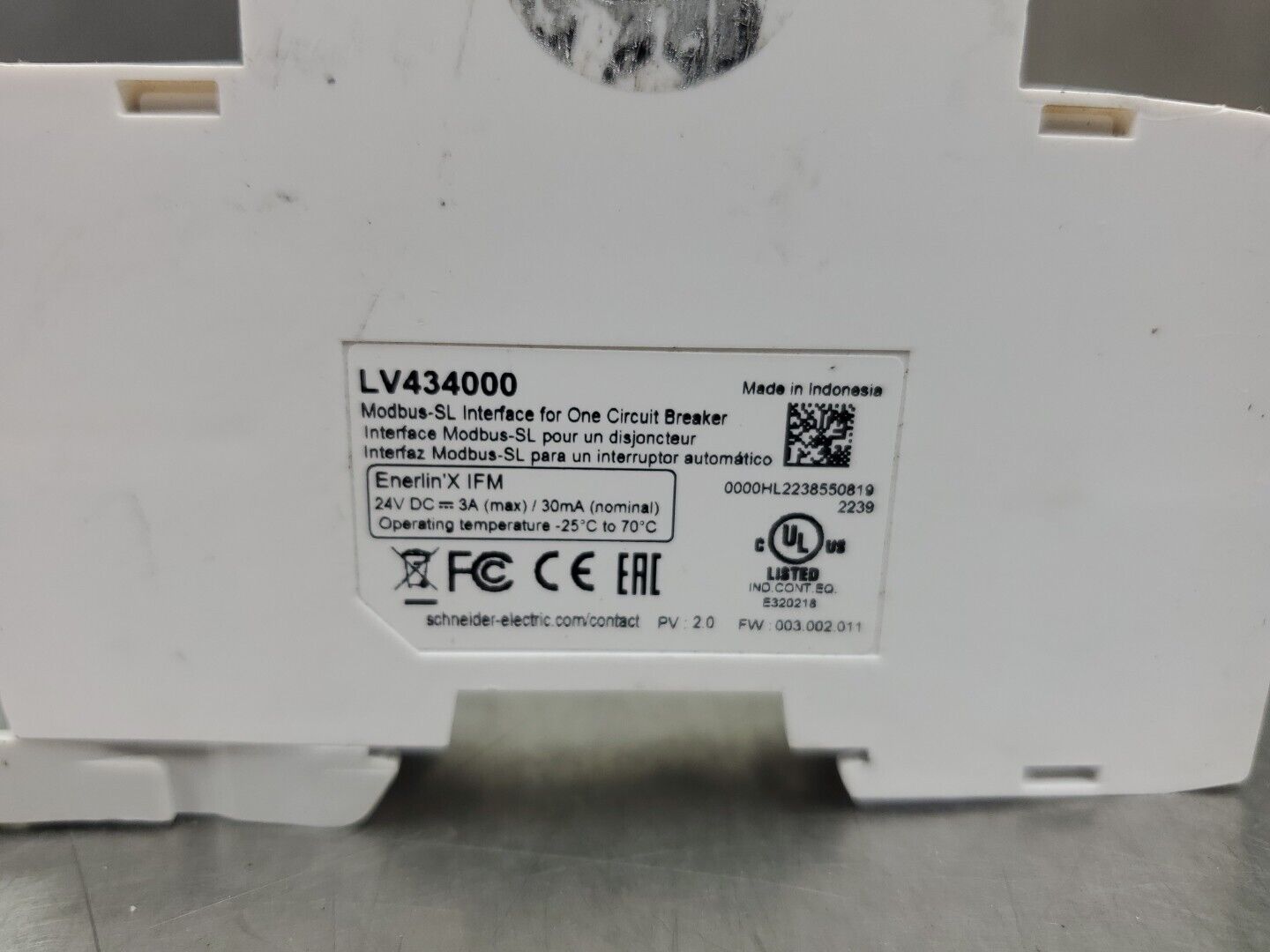 Schneider Electric LV434000 Modbus-SL Inter. Module For Circuit Breaker. 4E-36