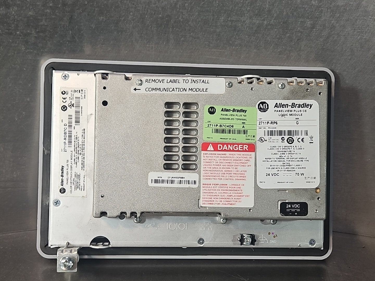 Allen Bradley 2711P-B7C4D6 Ser A PanelView Plus 700 (BIN543)