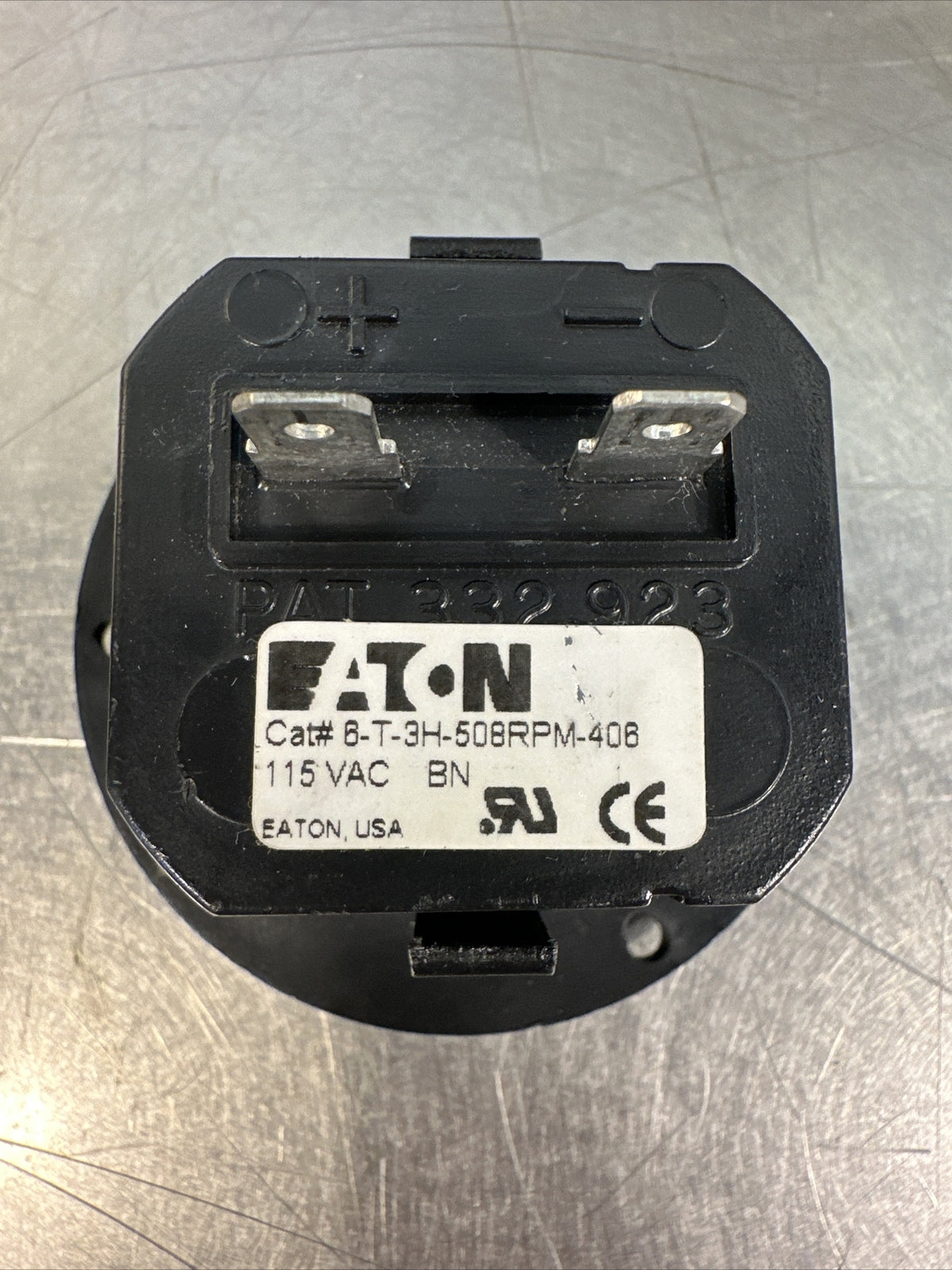 Eaton 6-Digit 406-Hour Time Meter 6-T-3H-508RPM-406 115VAC (BIN-1.5.5)