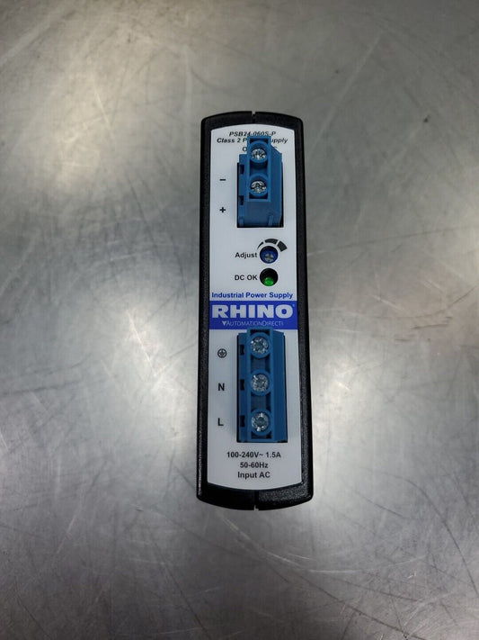 RHINO (Automation Direct) PSB24-060S-P 24VDC 2.5A Power Supply.            3C-30
