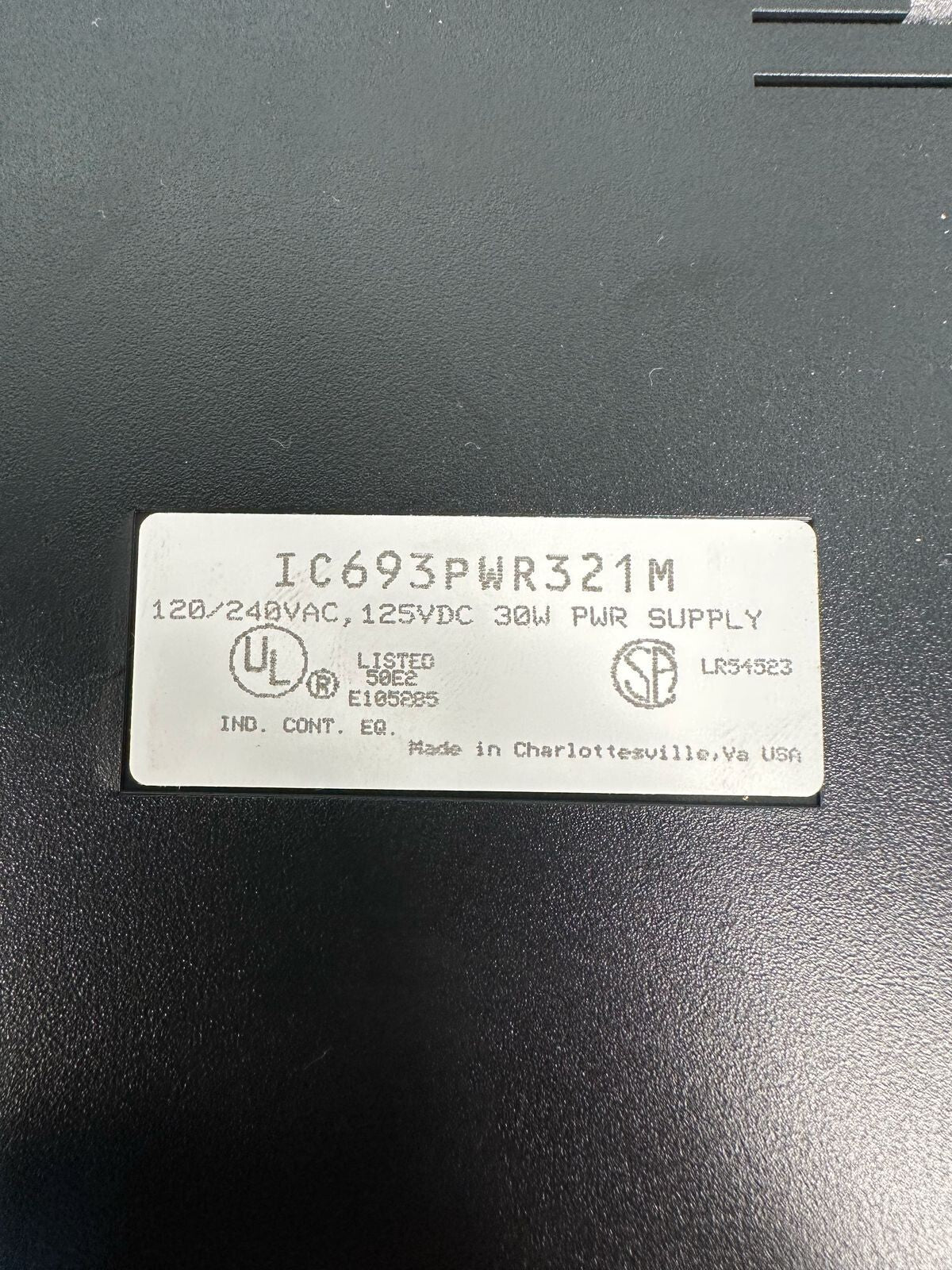 GE Fanuc Series 90-30 IC693PWR321M 120-240VAC 125VDC 30W (5.4.2)