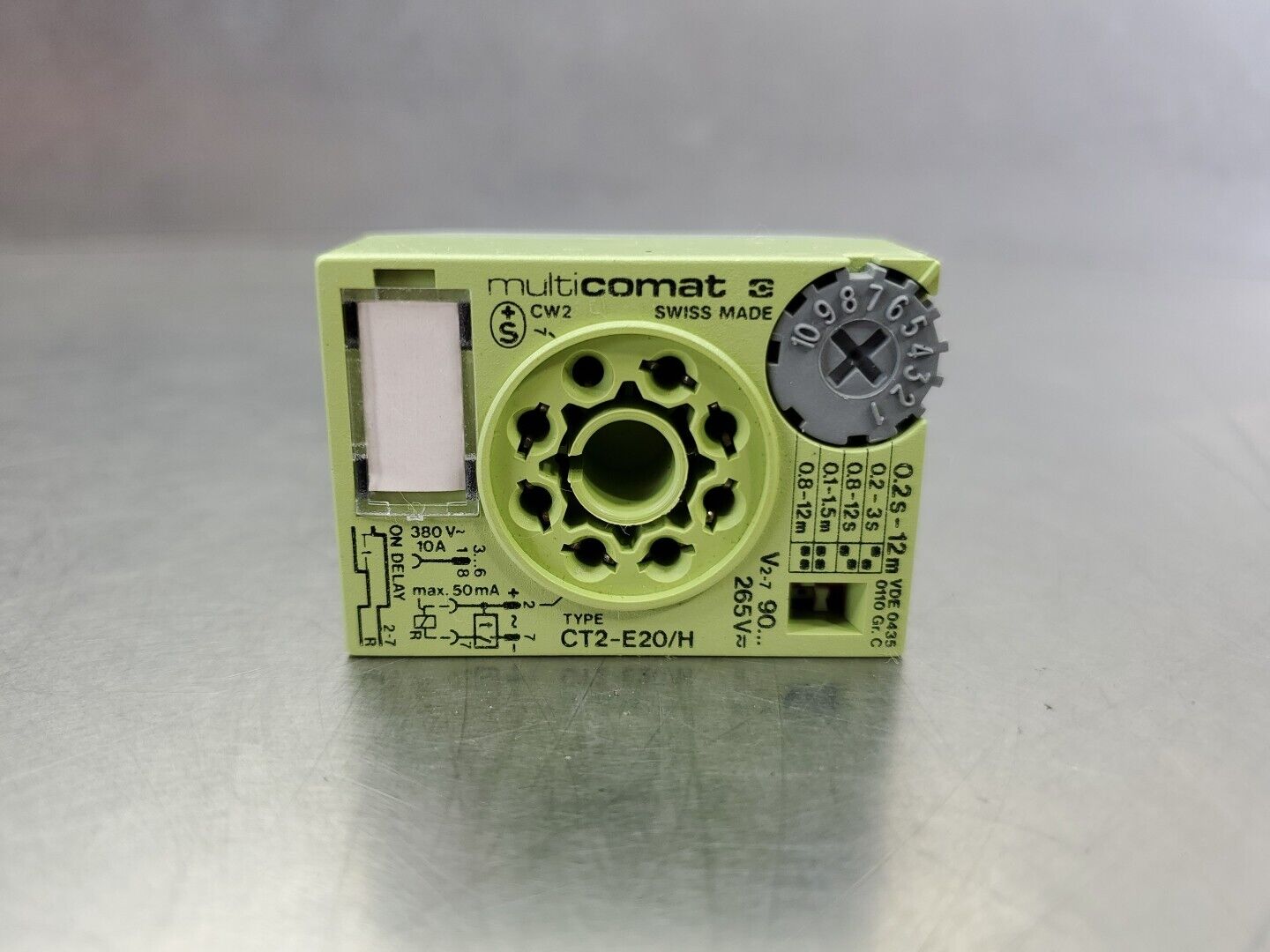 Multicomat CT2-E20/H Time Cube 265V Relay Block. 4D-25