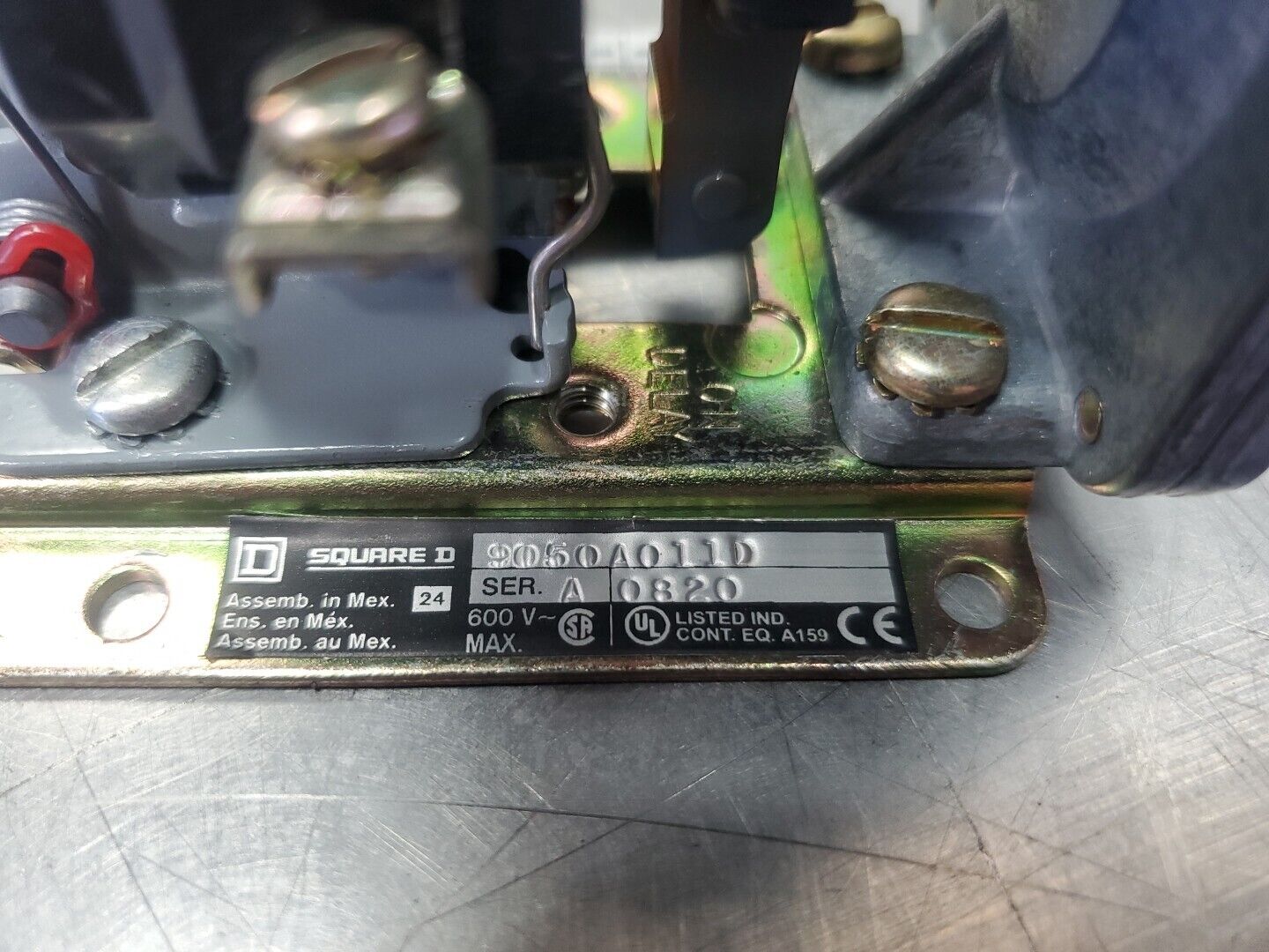 Square D 9060A011D Ser. A Thermal Overload Relay, 120-600VAC. 4E-20