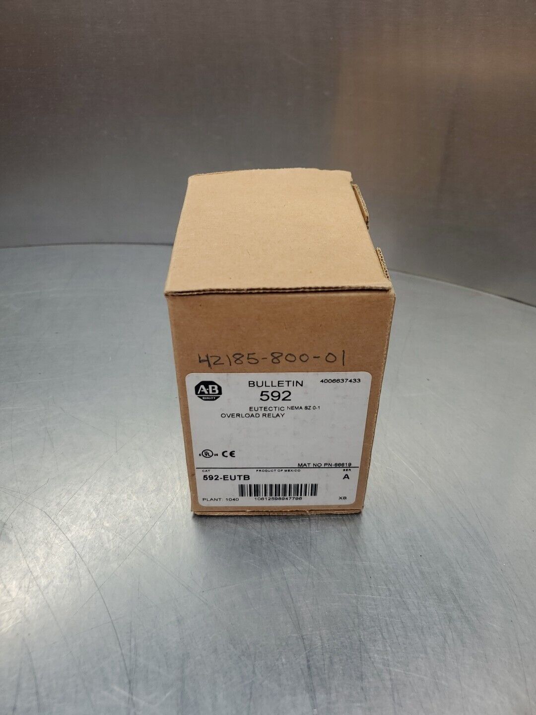 ALLEN BRADLEY 592-EUTB Ser A EUTECTIC OVERLOAD RELAY. 4B-40