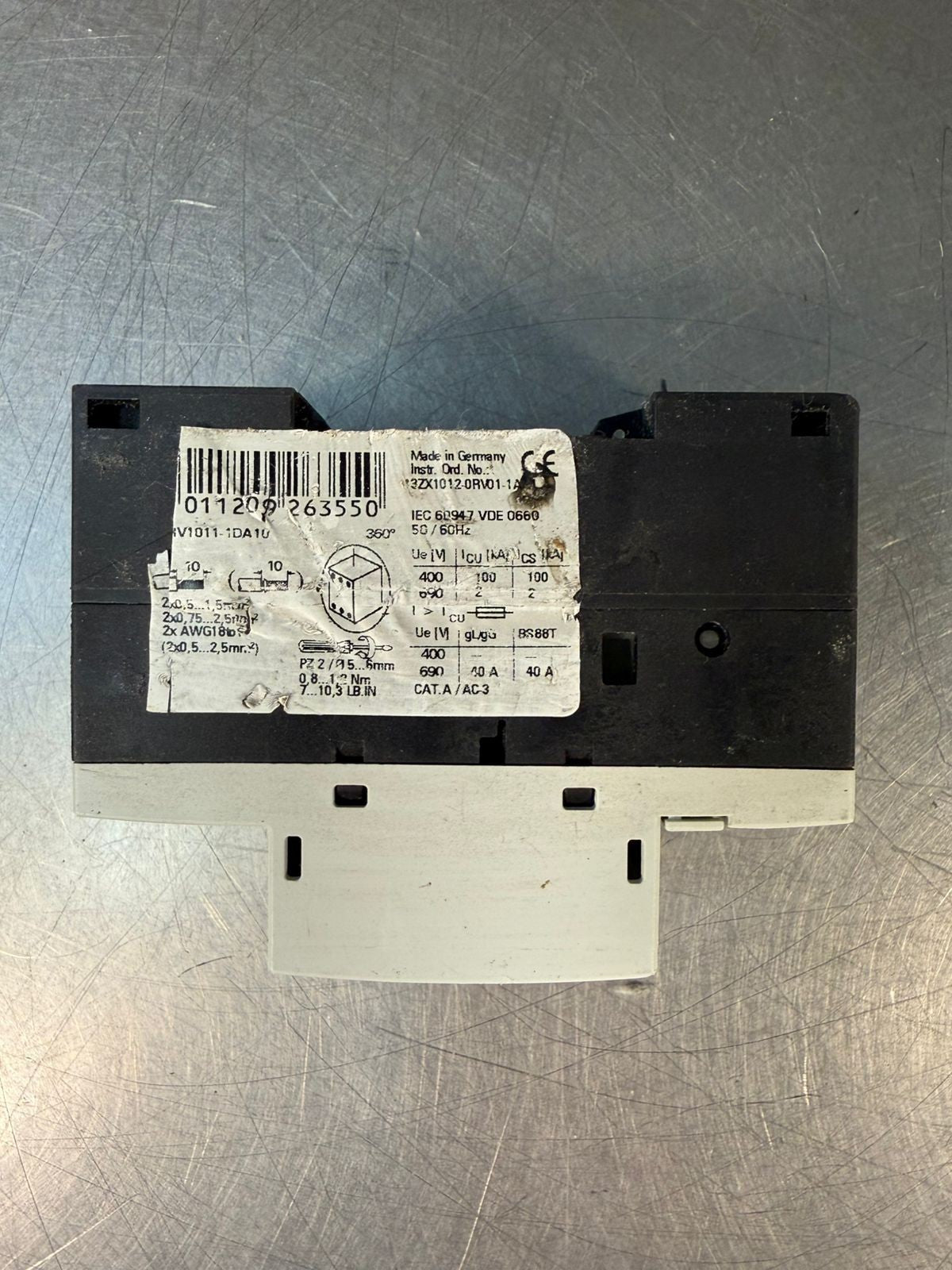Siemens 3RV1011-1DA10 Circuit Breaker Sirius 3R (7.4.1)