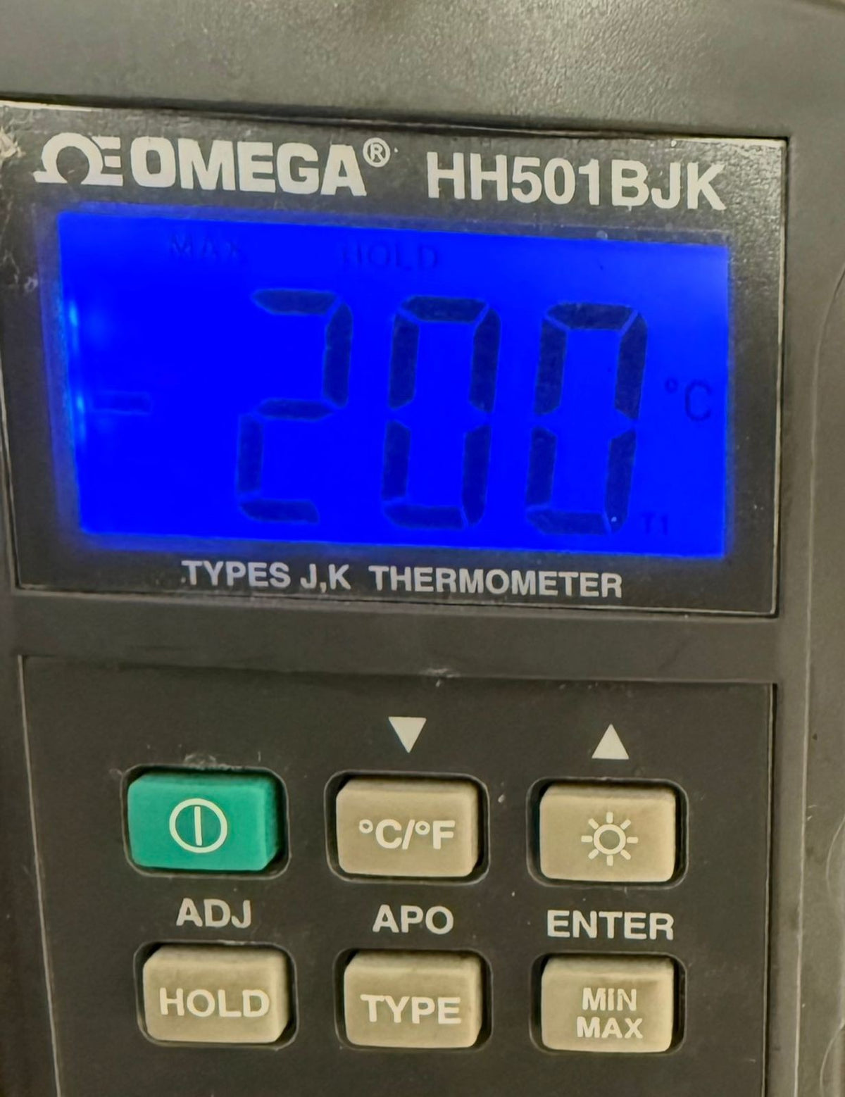 Omega Engineering HH501BJK Types J,K Thermometer (3.1.2)