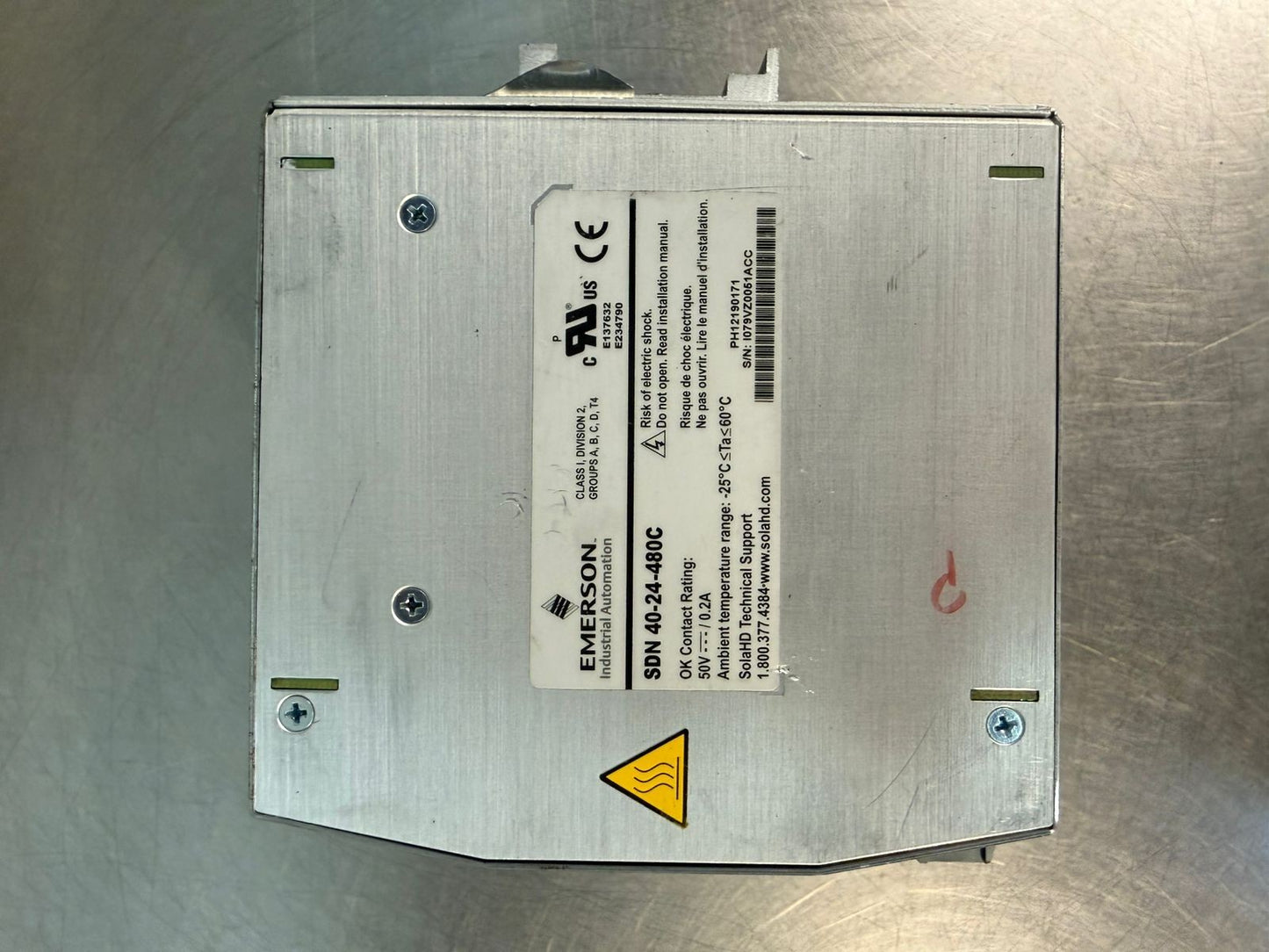 Emerson SDN-40-24-480C Power Supply 50v-/0.2A (4.6.1)