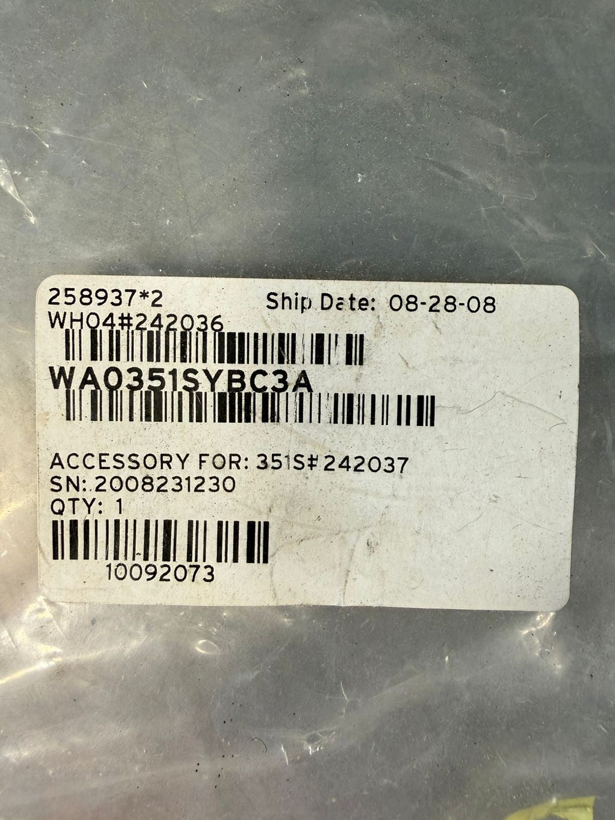 Egs Eletrical 12 AWG 600V XLPE AWM Accessory for 351S-242037 (3.1.1)