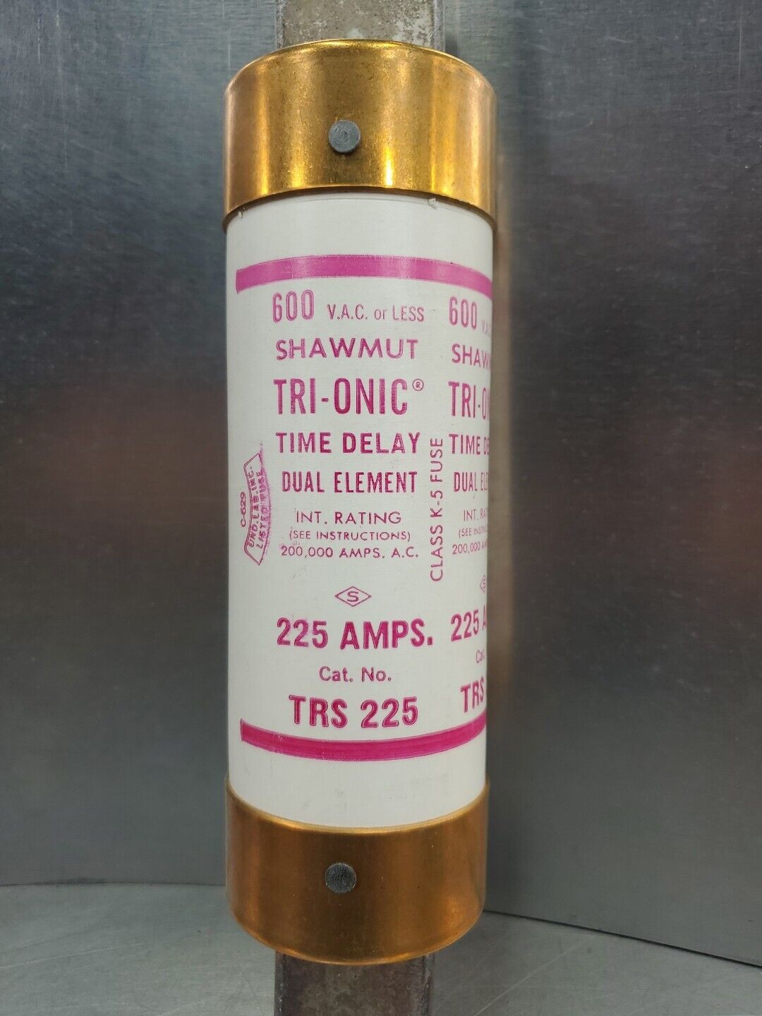 SHAWMUT TRS 225 TRI-ONIC Time Delay Fuse, 225A 600V. 4B-42
