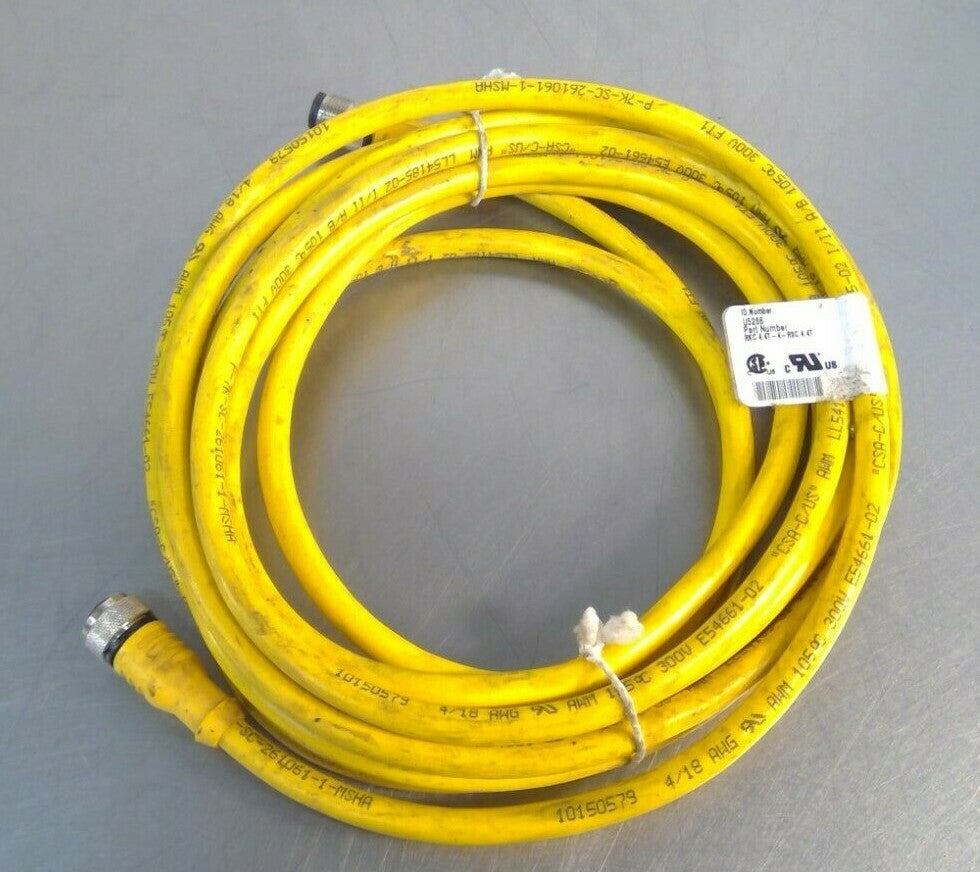 Turck RKC 4.4T-4-RSC 4.4T PLC Cordset, ID No: U5266 5A-2