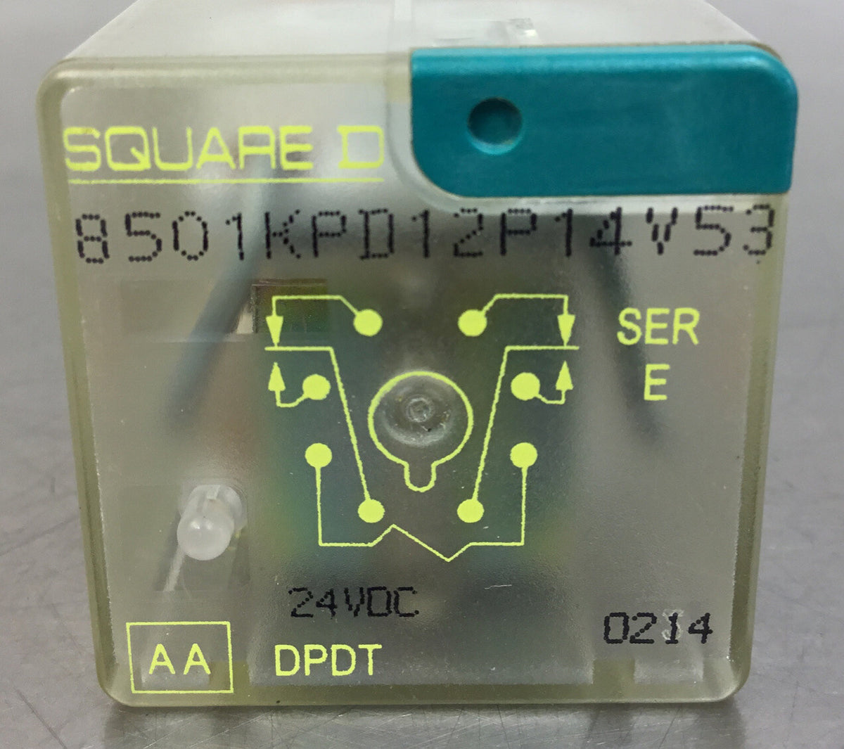 Square D 8501KPD12P14V53 Ser.E Relay, 24VDC. 5B-5/8