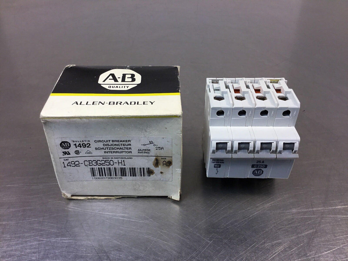 ALLEN BRADLEY 1492-CB3G250-H1 /A Circuit Breaker 25A 4B