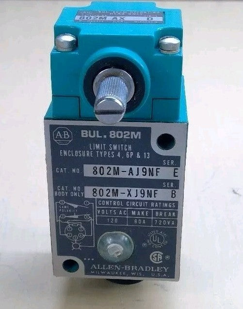 Allen-Bradley 802M-AJ9NF Ser. E Limit Switch 5E-7/2