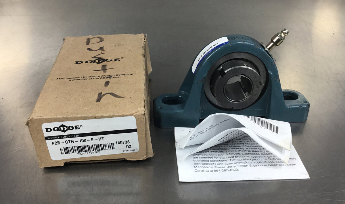 DODGE P2B-GTH-100-E-HT Pillow Block Bearing 1 “ Bore 140738 Loc 6C-6