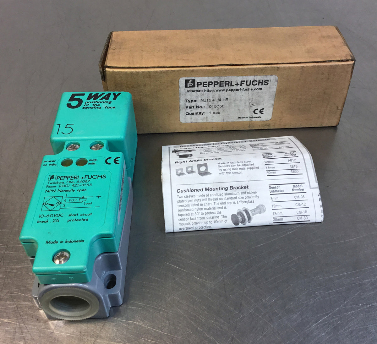PEPPERL+FUCHS NJ15+U4+E Proximity Sensor 5D-1