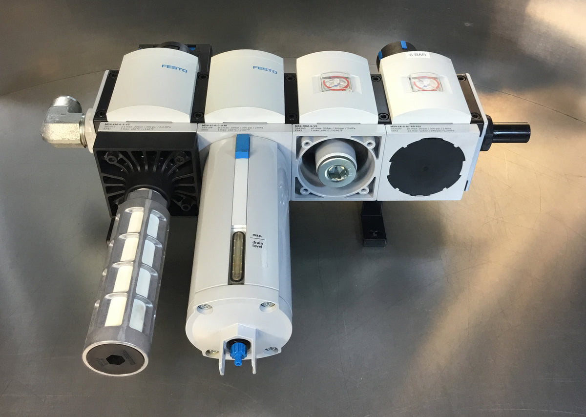 FESTO MS9-EM-G-S-VS, MS9-LF-G-C-U-M, MS9-FRM-G-VS, MS9-LR-G-D7-AG-PSI 6B-25