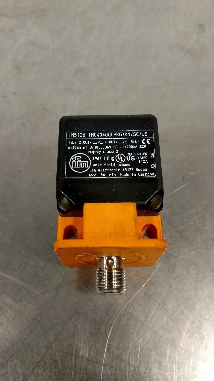 IFM EFECTOR IM5126 INDUCTIVE SENSOR, 10-36VDC. 5E-5/2
