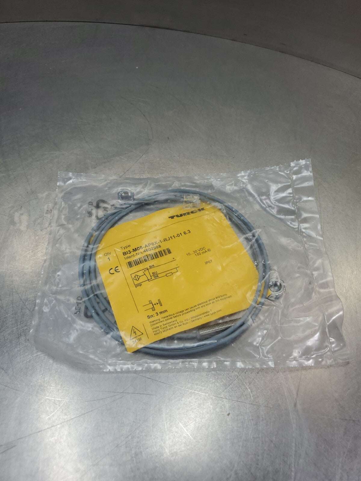 TURCK BI3-M08-AP6X-1-RJ11-01 6.3 (4602988) PROXIMITY SENSOR. 5E-36/7