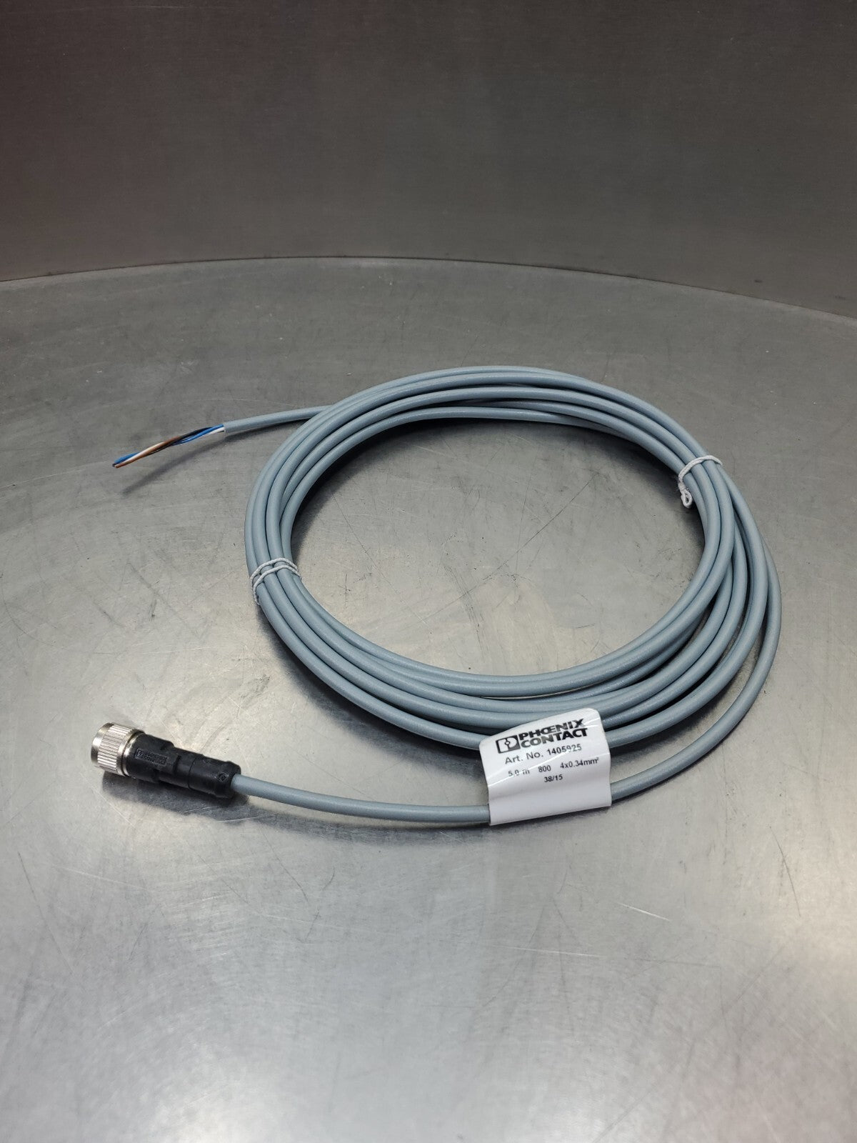 Phoenix Contact Art. No. 1405925 5.0m 4x0.34mm² 38/15 PLC Cable. 5A-4