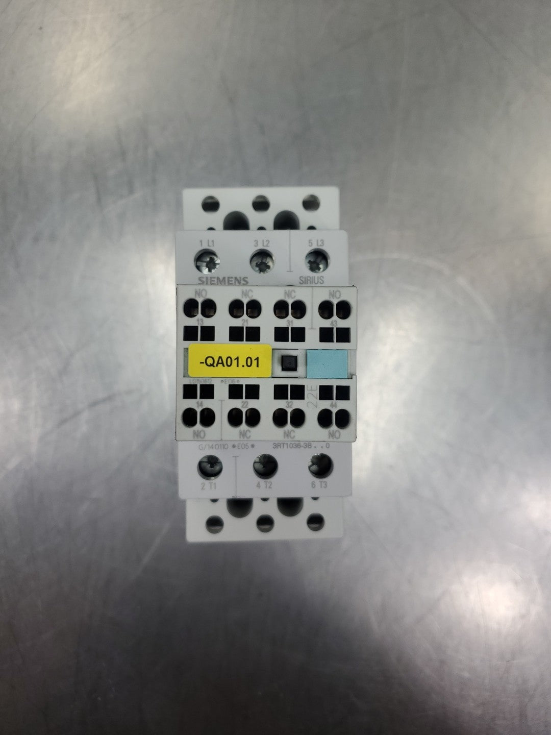 Siemens 3RT1036-3BB40 Power Contactor w/3RH1921-2HA22 Module. 4E-49