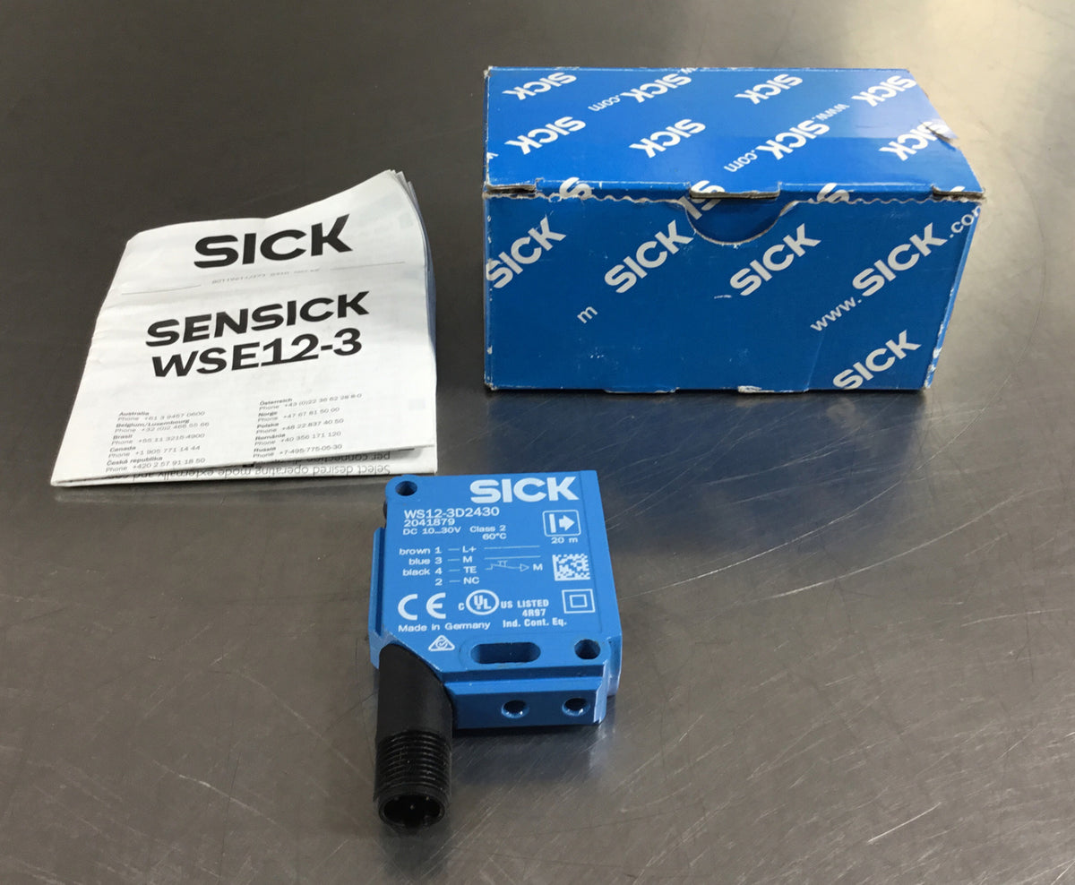Sick WS12-3D2430 Photoeye Sensor 10-30V Class 2. 5D-10