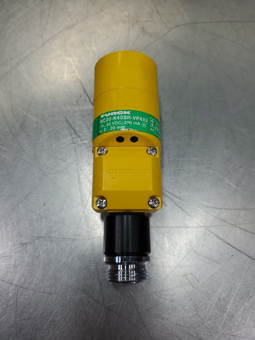 Turck BC20-K40SR-VP4X2 (10-65VDC) 200mA Proximity Sensor. 5E-3/9