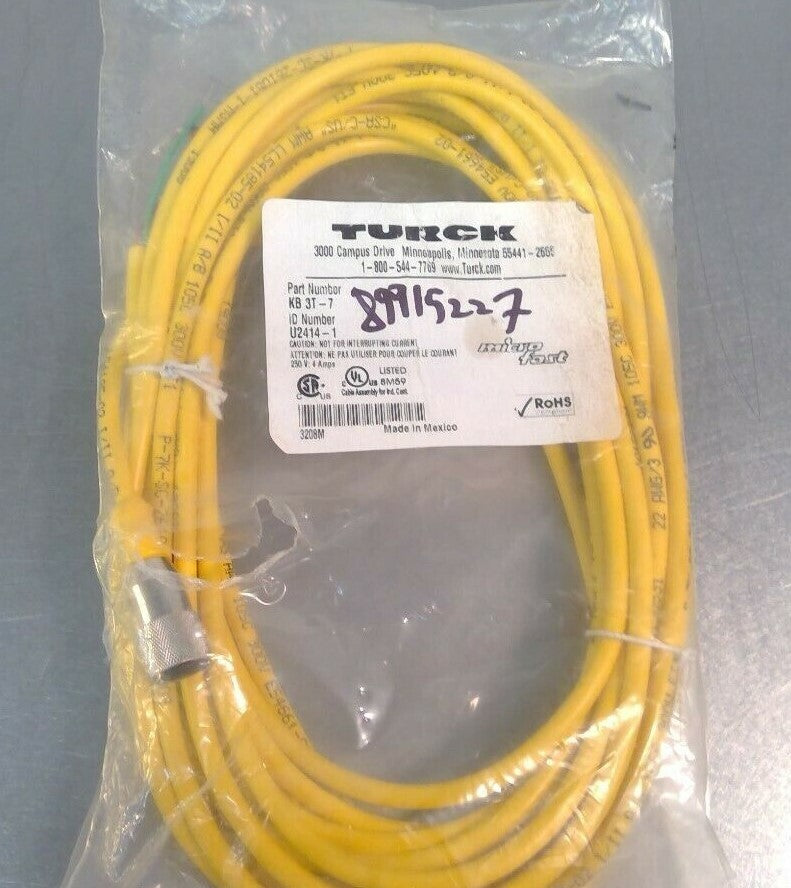 Turck - KB 3T-7 Microfast Molded Cordset U2414-1 5A-4