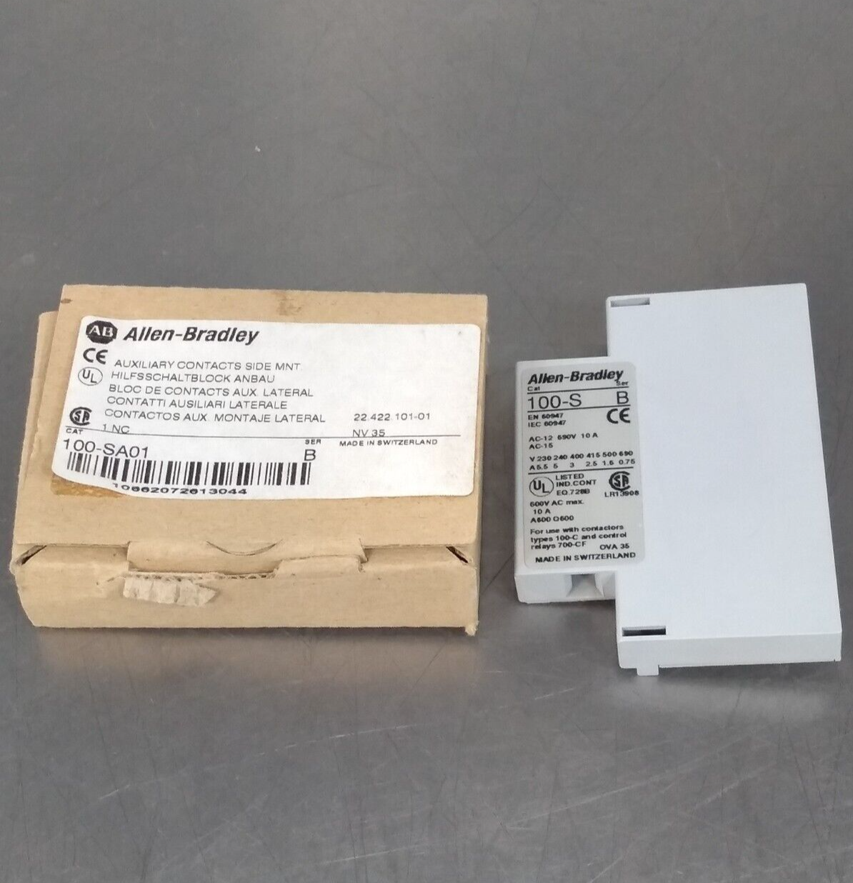 Allen Bradley 100-SA01/B Contact Block Loc4E29